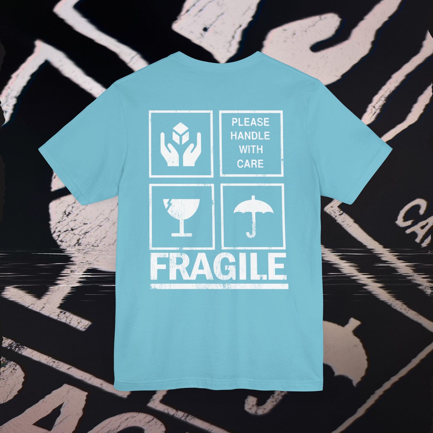 Fragile - Turquoise - T-Shirt