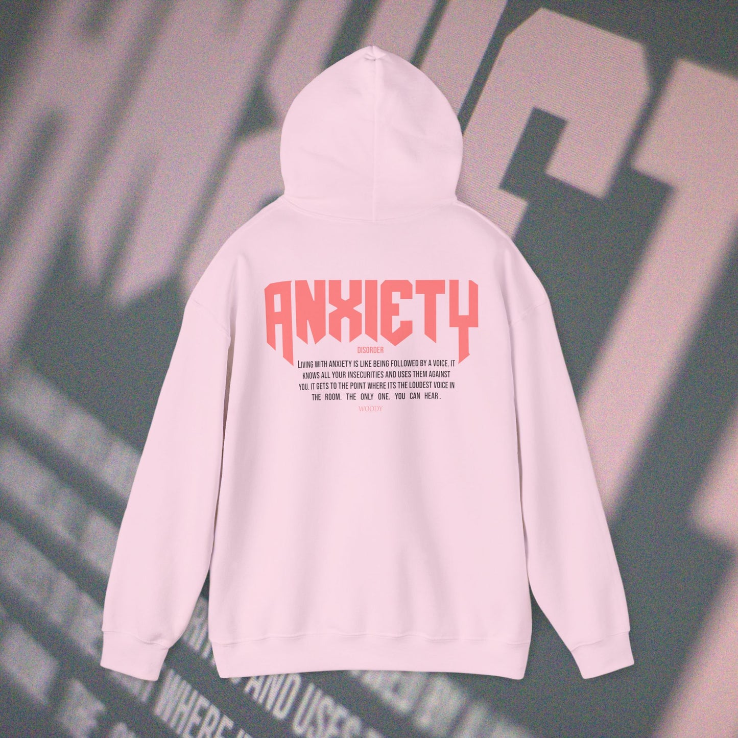 Anxiety - Light Pink - Hoodie