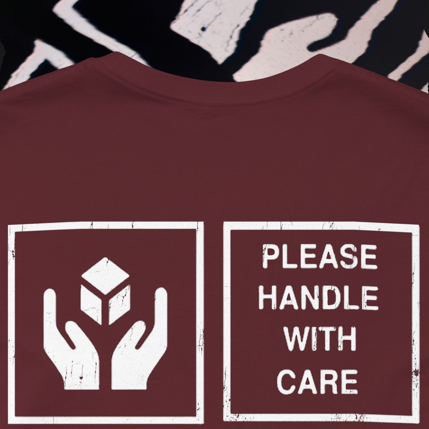 Fragile - Maroon - T-Shirt