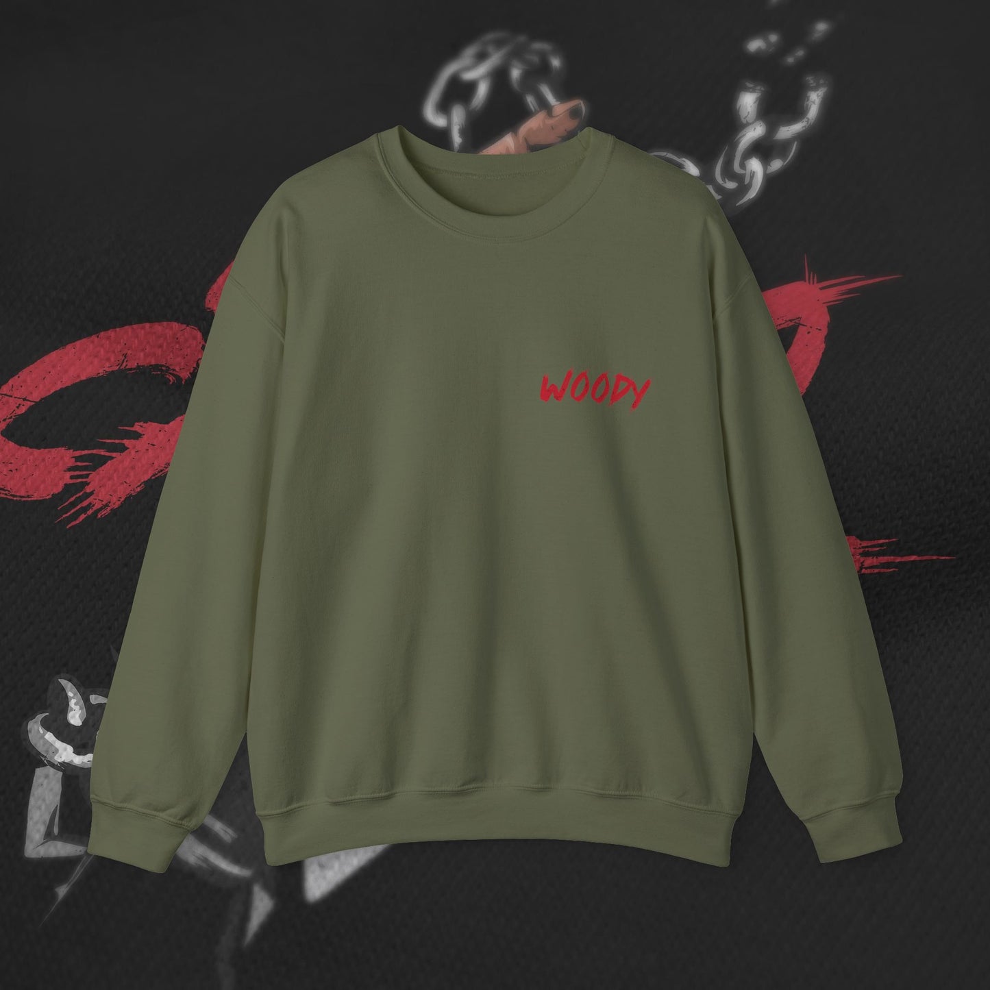 Who Cares - Military Green - Crewneck