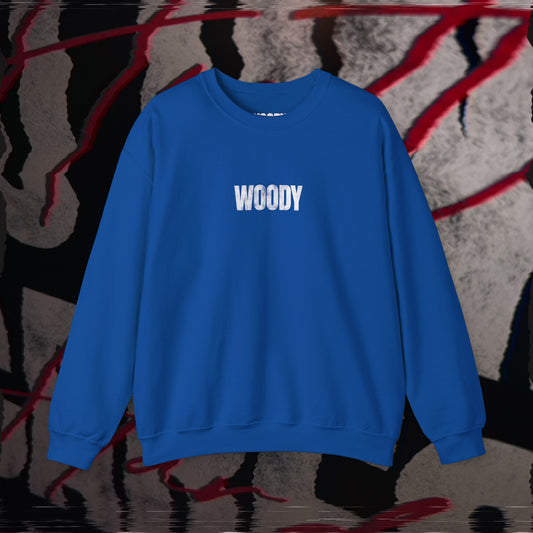 No One Cares, Hustle Harder - Blue - Crewneck