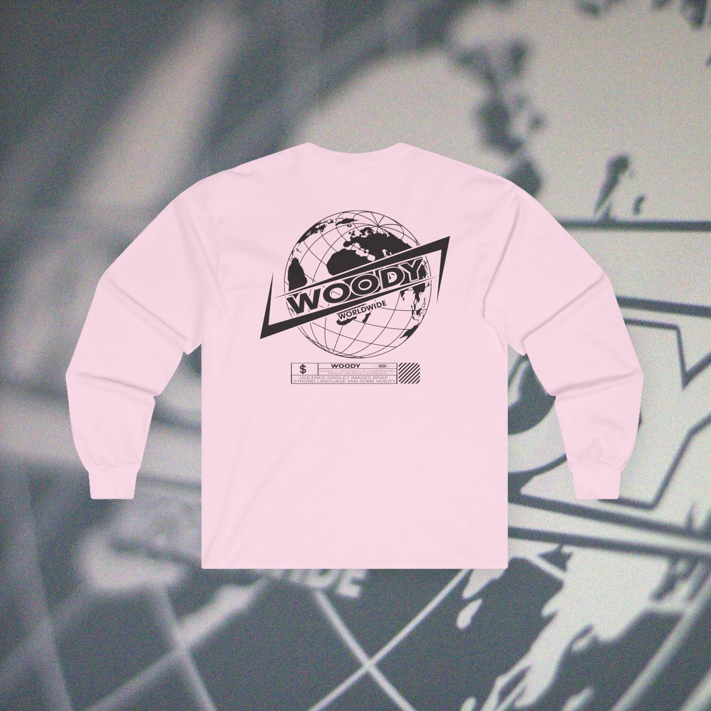 Woody Worldwide - Light Pink - Long Sleeve