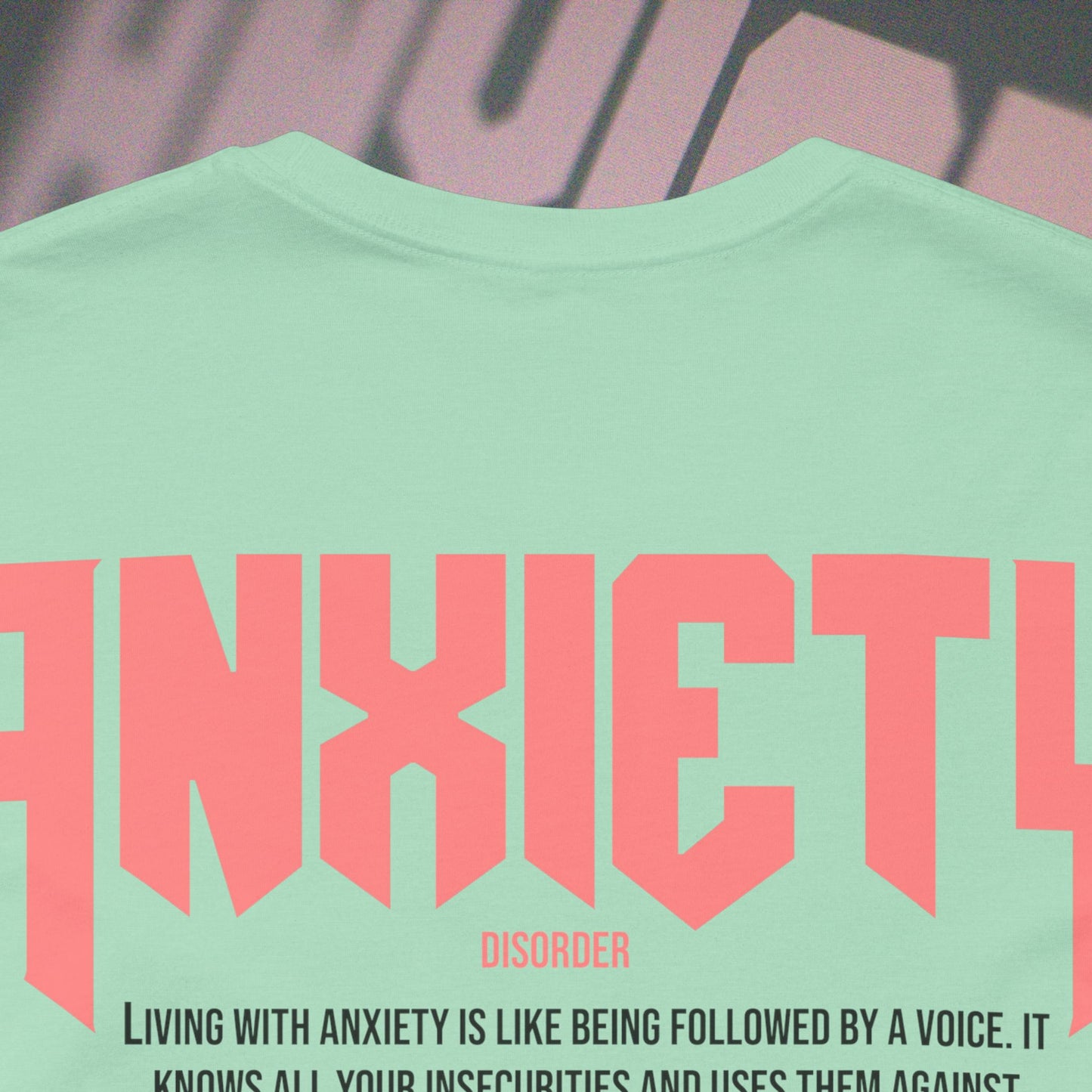 Anxiety - Heather Mint - T-Shirt