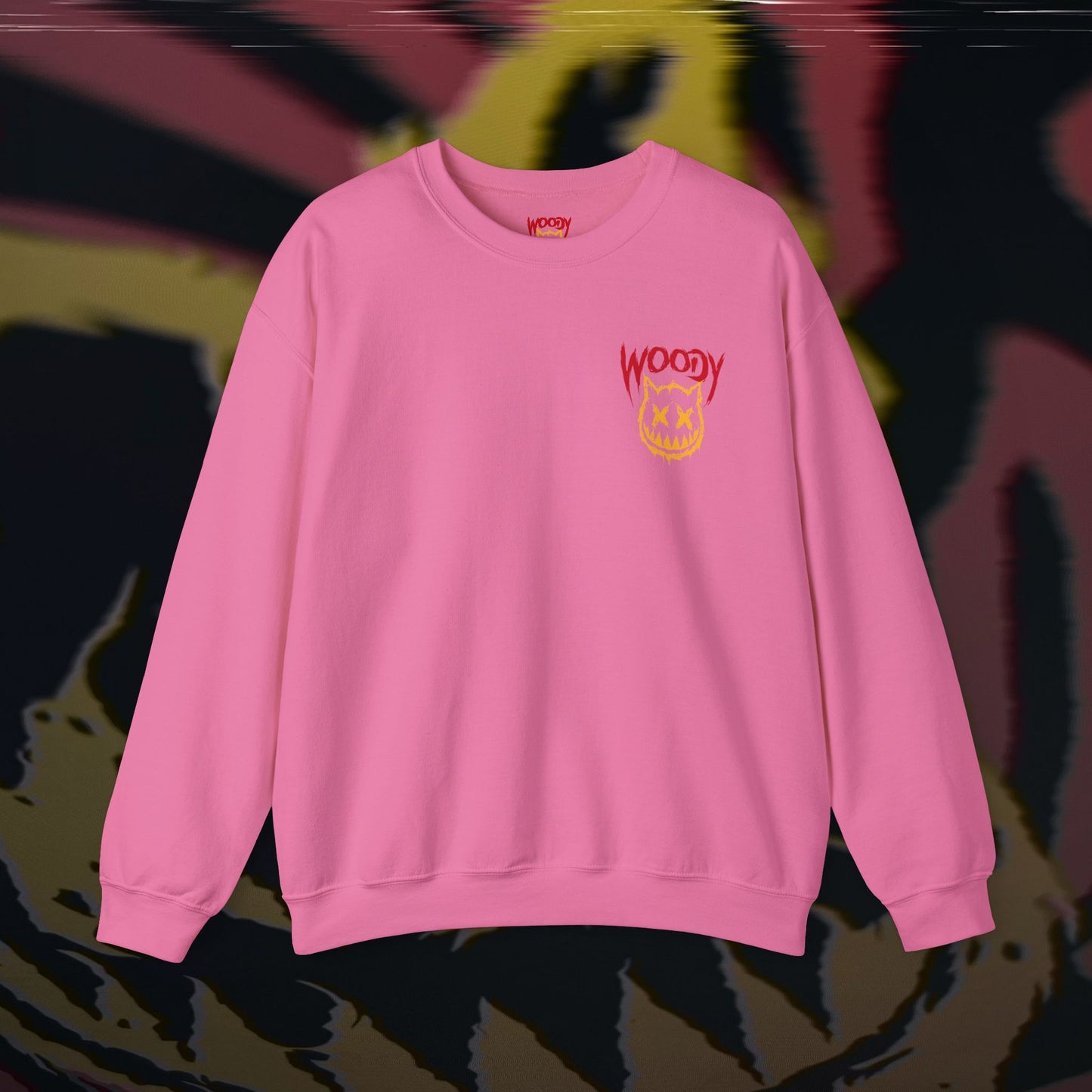 Face Your Demons - Safety Pink - Crewneck