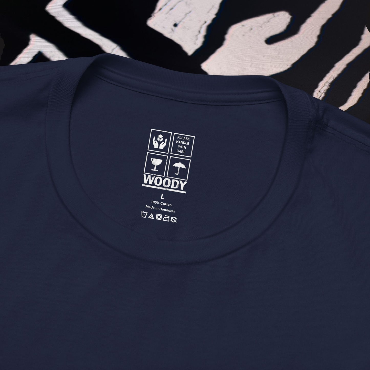 Fragile - Navy - T-Shirt
