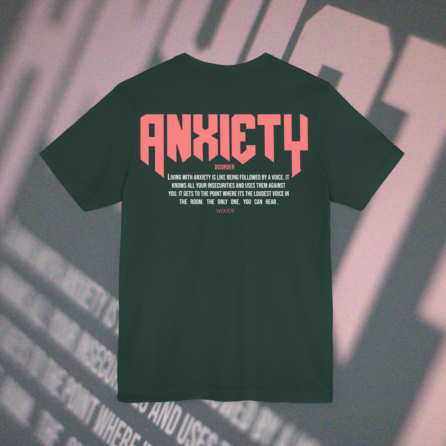 Anxiety - Forest Green - T-Shirt