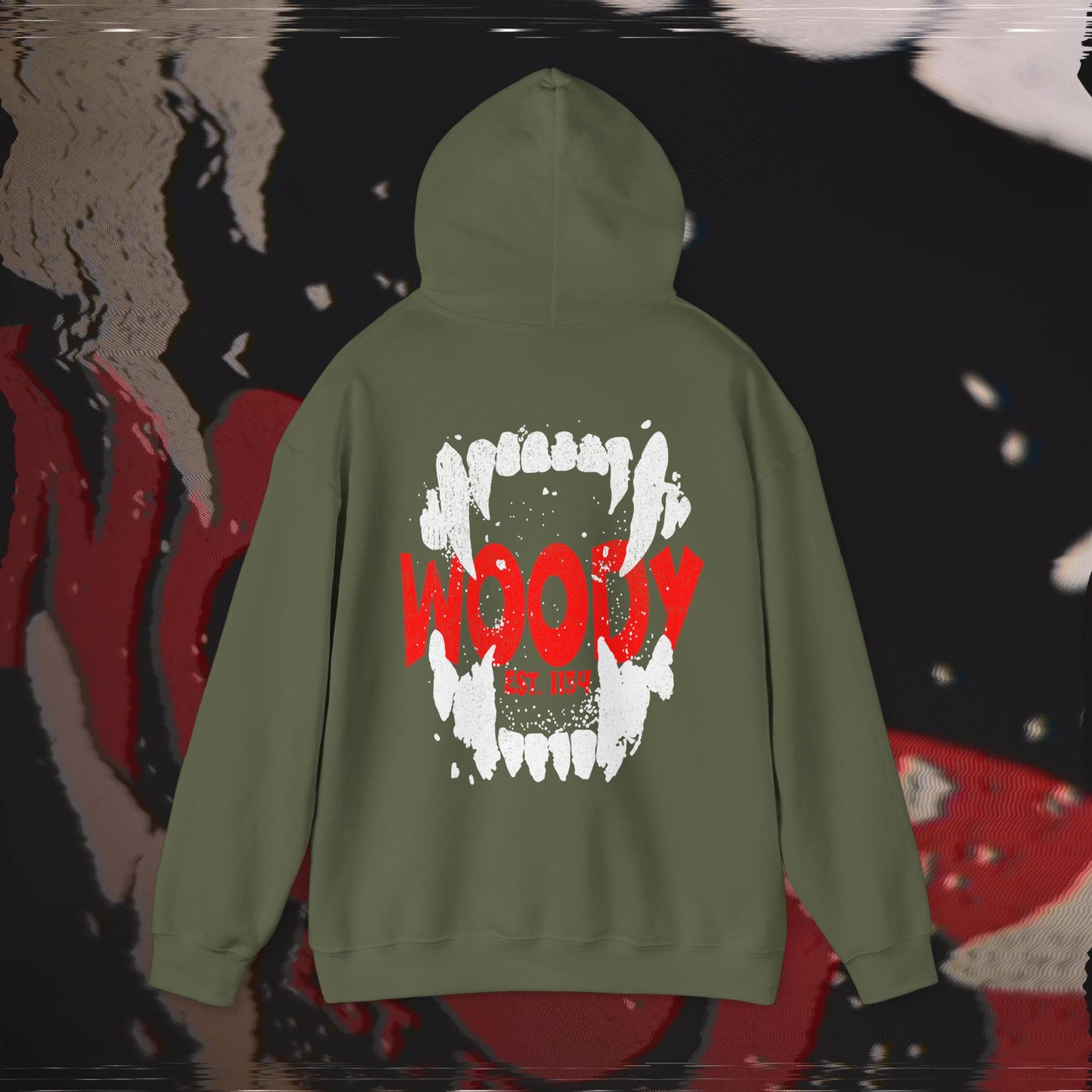 Bite Back - Military Green - Hoodie