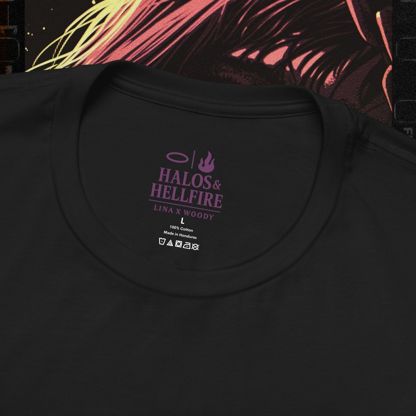 Fallen and Misunderstood - Black - T-Shirt | Halos and Hellfire