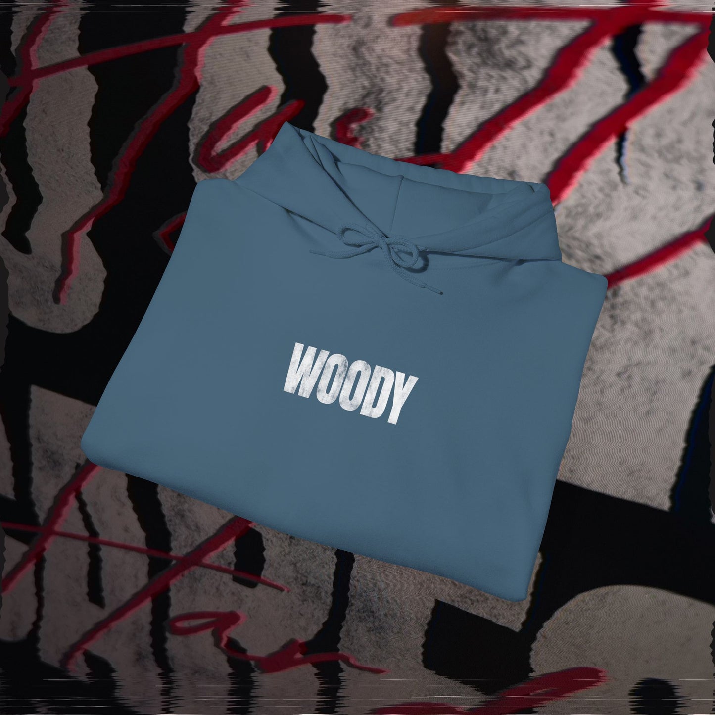 No One Cares, Hustle Harder - Indigo Blue - Hoodie