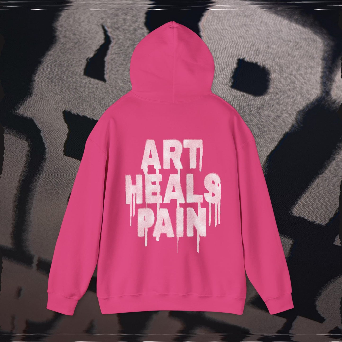 Art Heals Pain - Pink - Hoodie