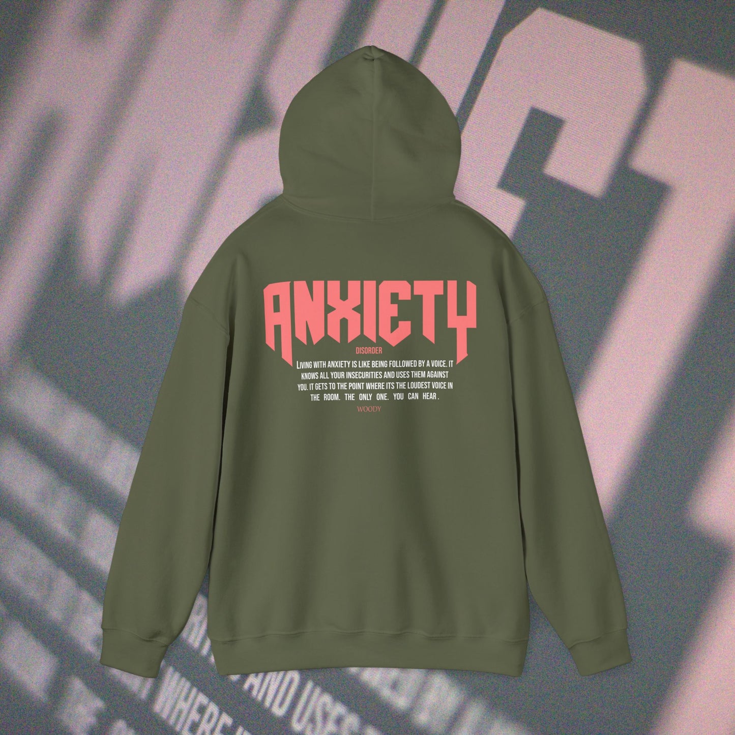 Anxiety - Military Green - Hoodie