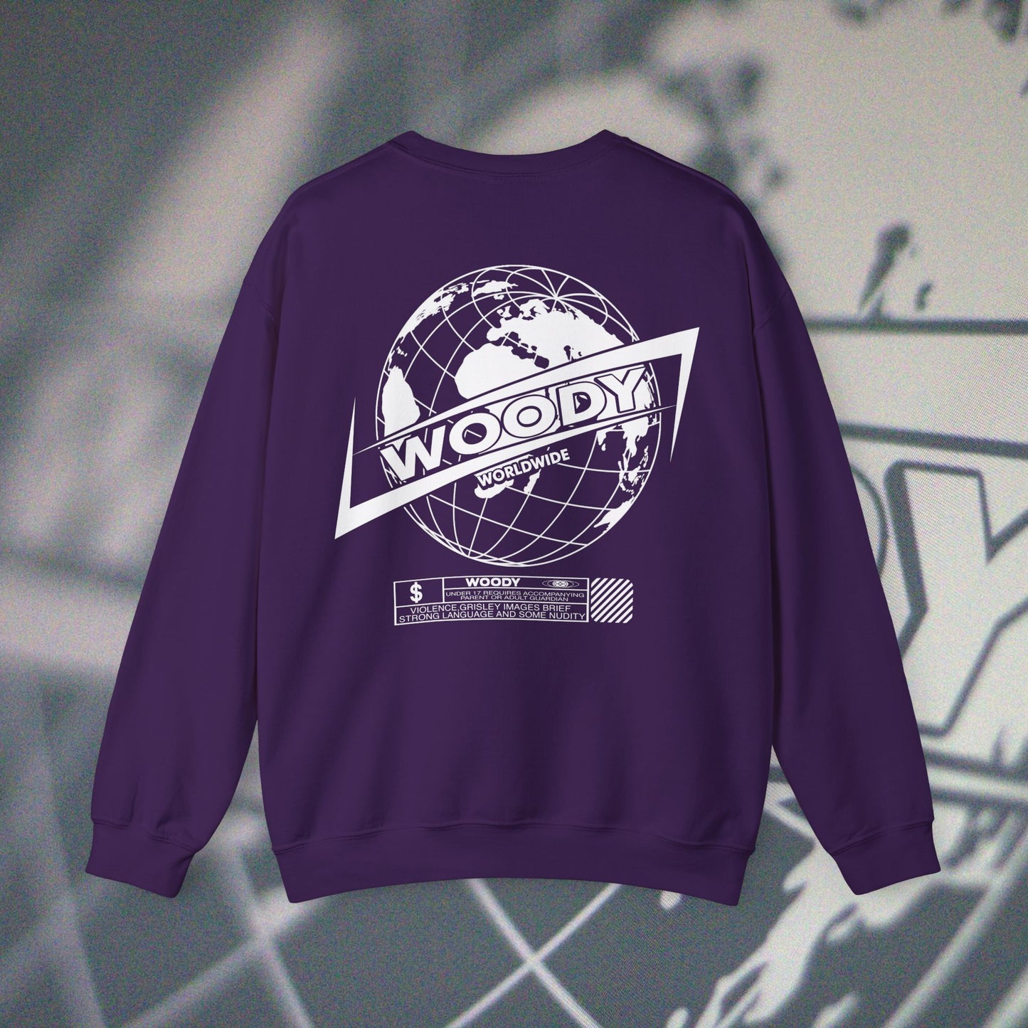 Woody Worldwide - Purple - Crewneck