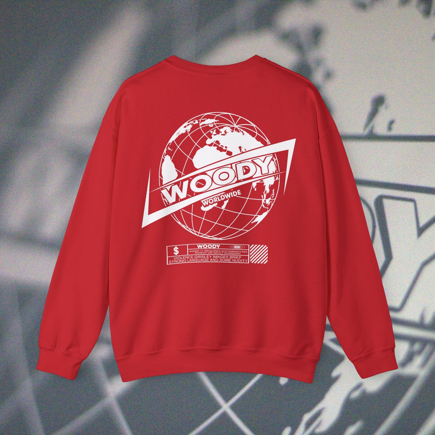 Woody Worldwide - Red - Crewneck