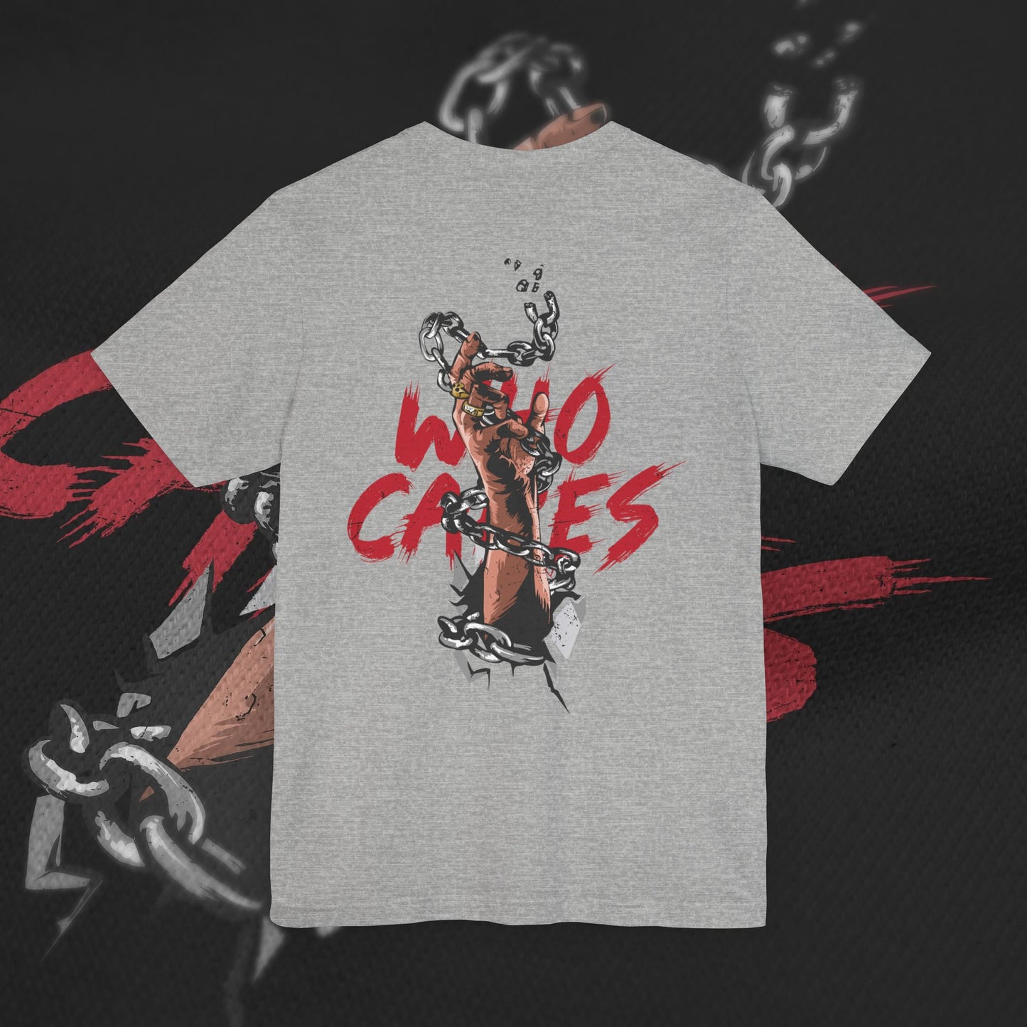 Who Cares - Silver - T-Shirt