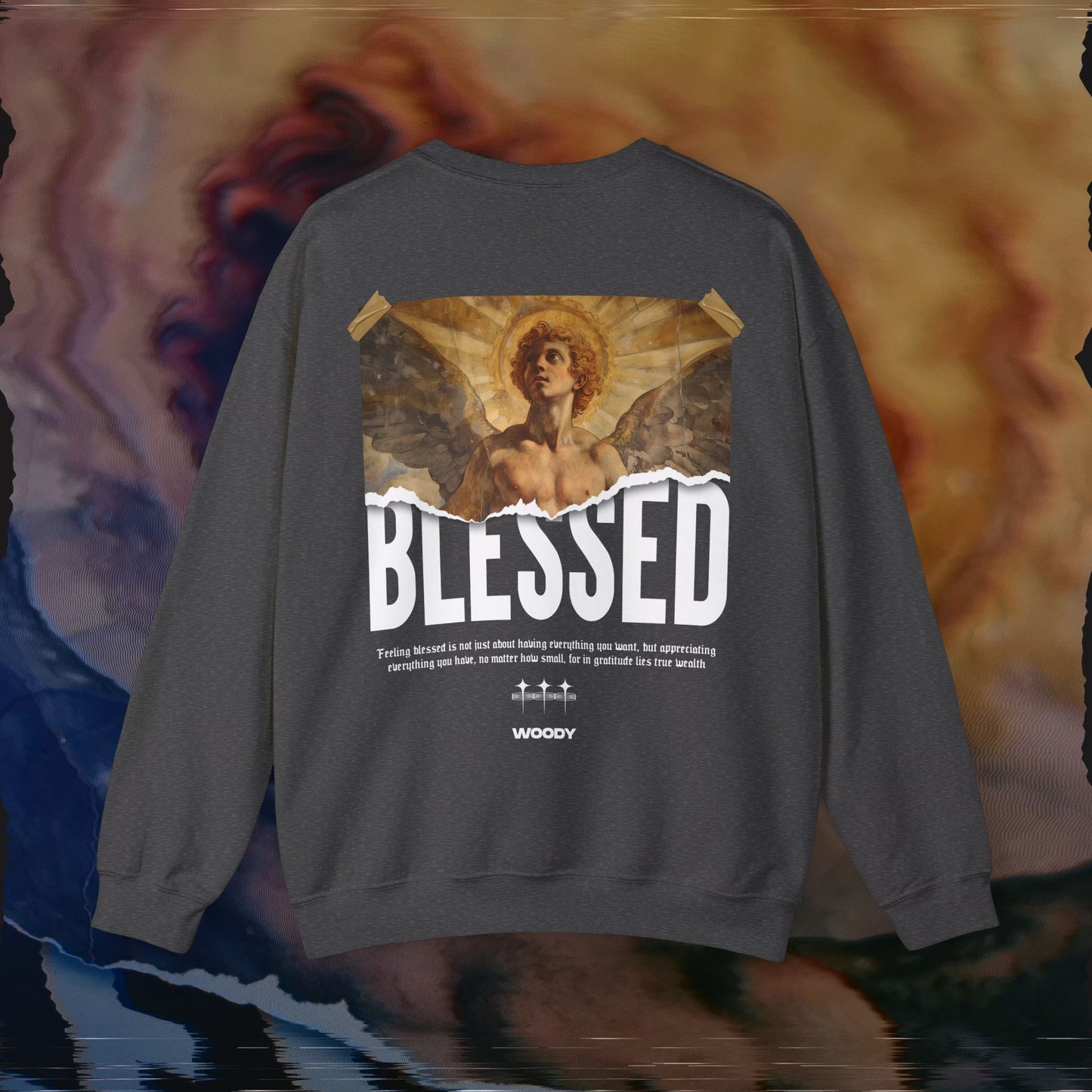 Blessed - Dark Heather - Crewneck