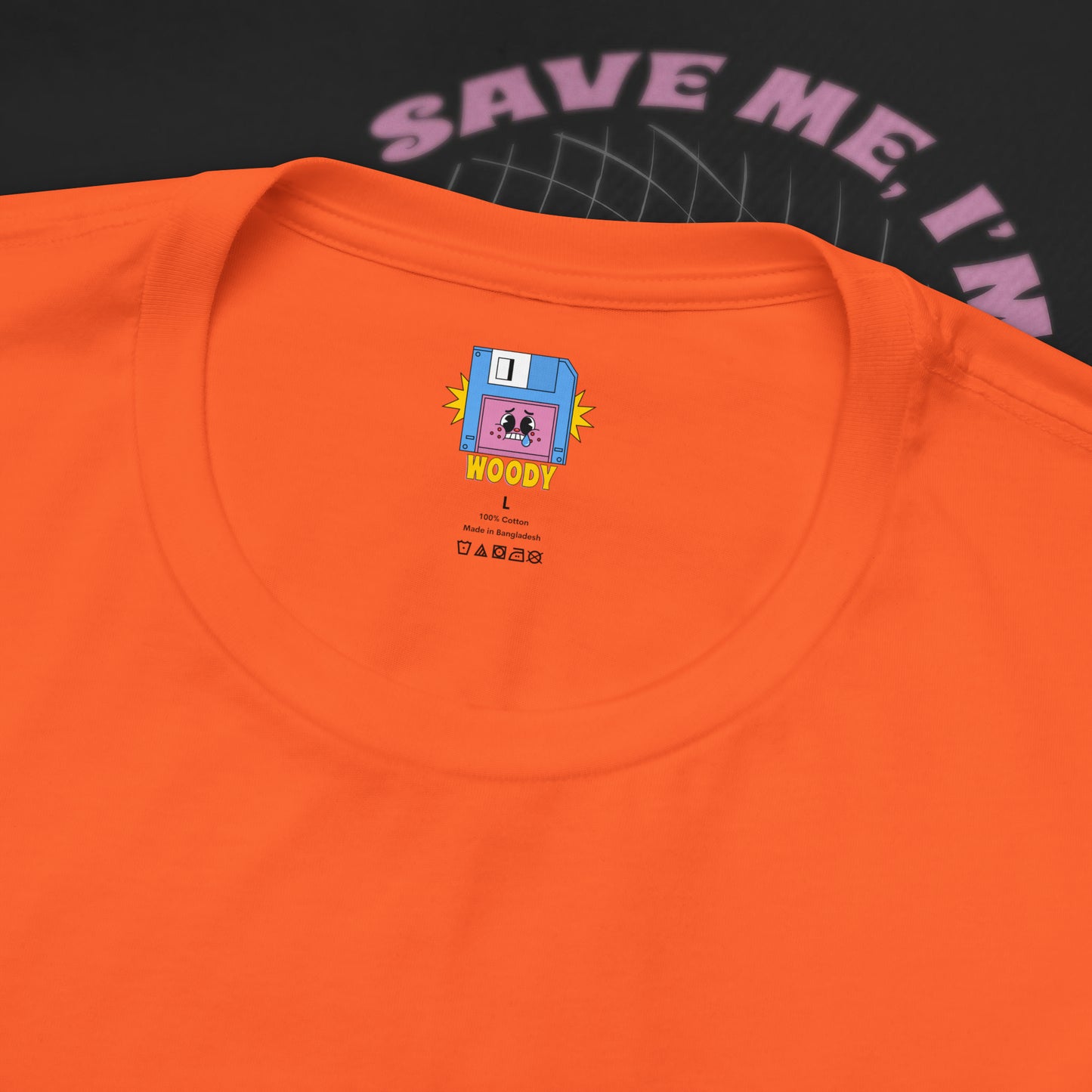 Save Me, I'm Floppin' - Orange - T-Shirt
