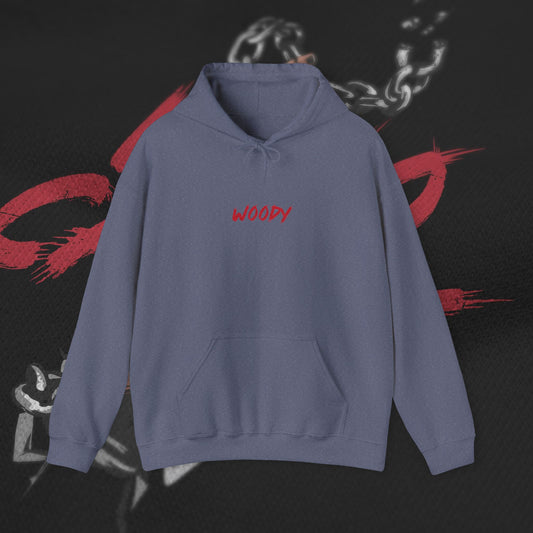 Who Cares - Heather Navy - Hoodie