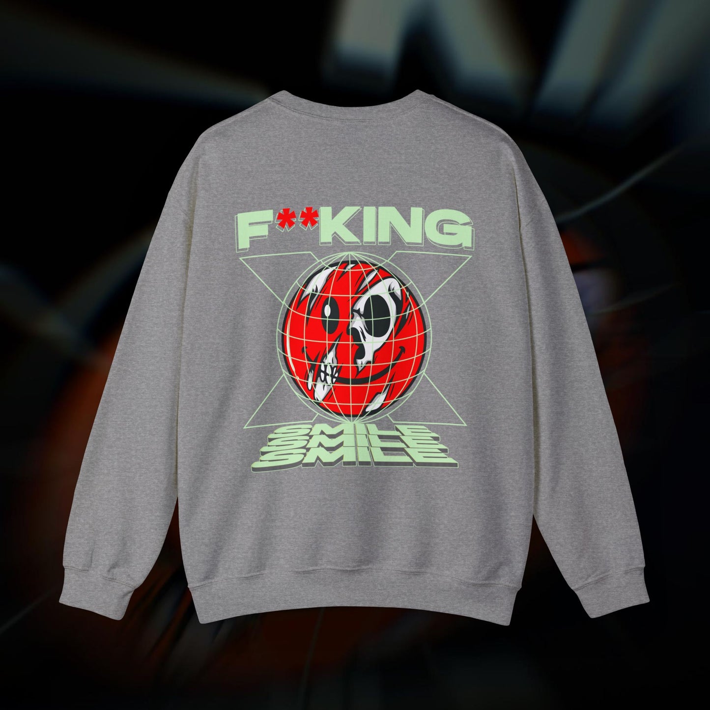 F**KING SMILE - Graphite Heather - Crewneck