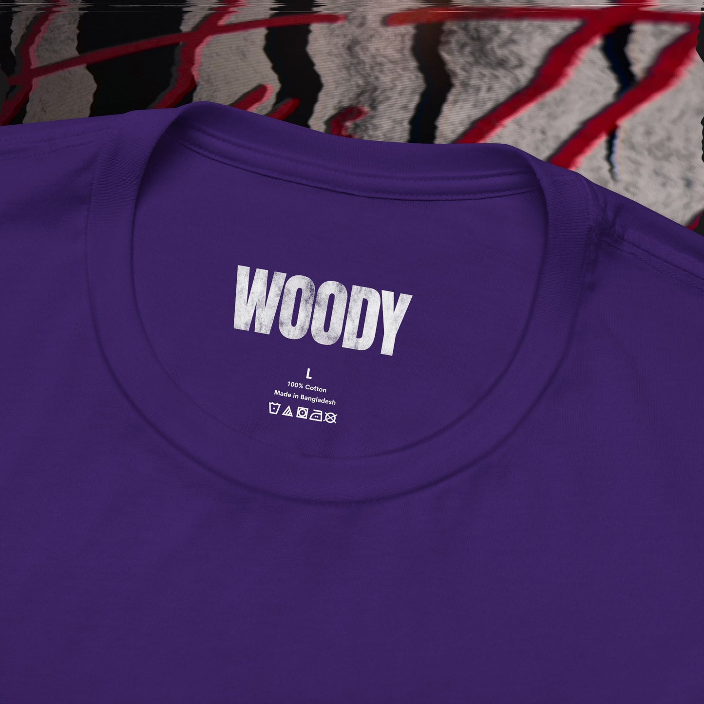 No One Cares, Hustle Harder - Purple - T-Shirt