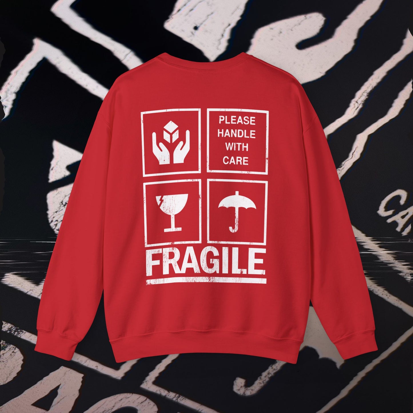 Fragile - Red - Crewneck