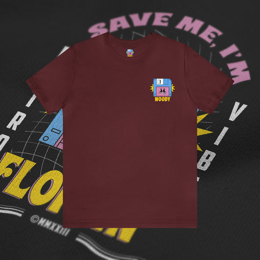 Save Me, I'm Floppin' - Maroon - T-Shirt