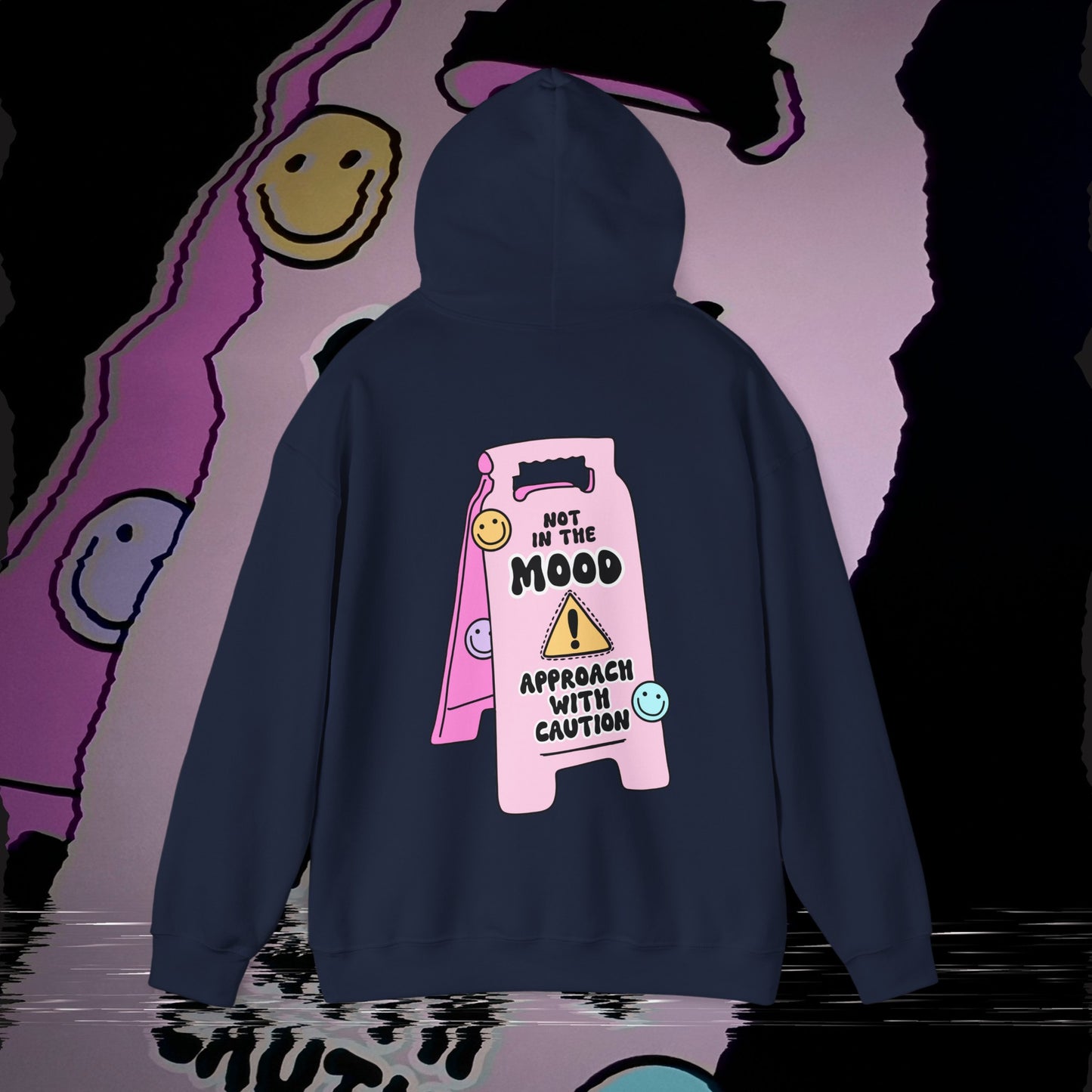Not In The Mood - Navy - Hoodie