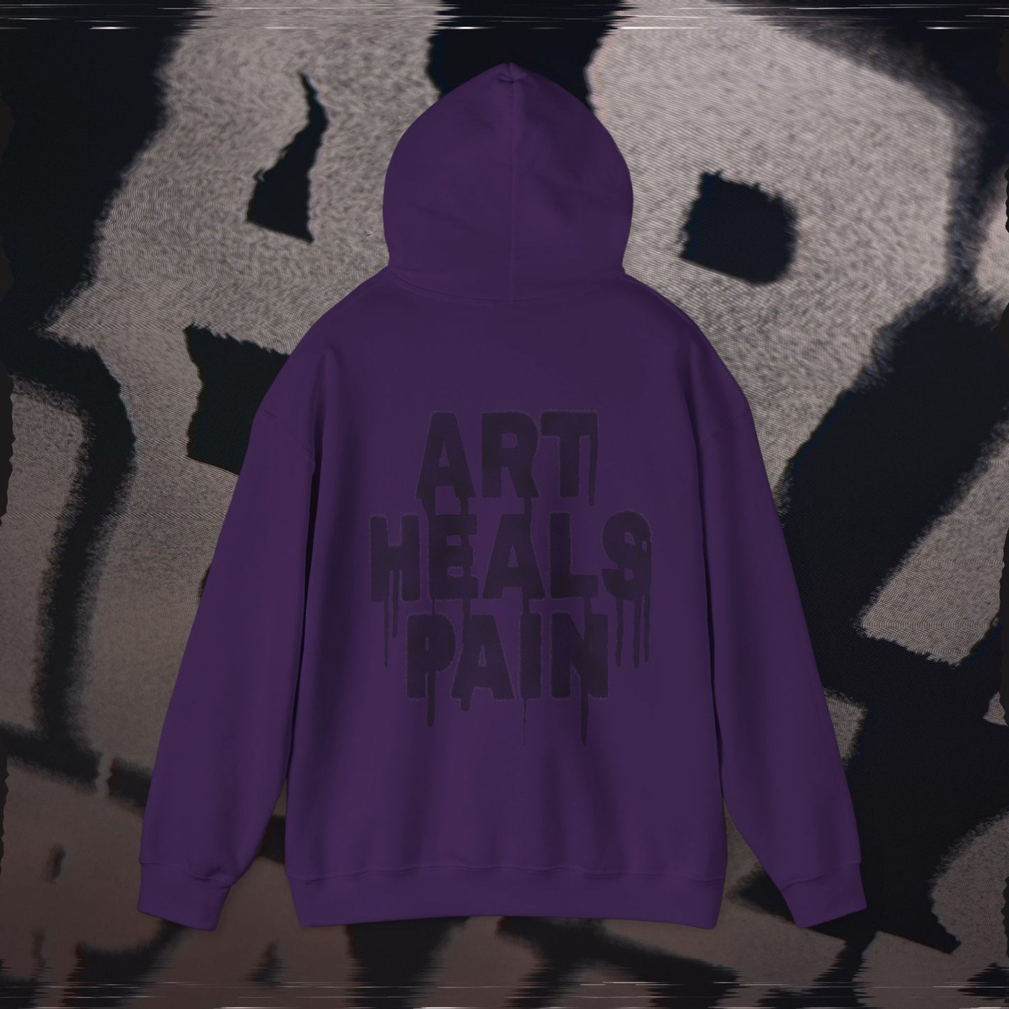 Art Heals Pain - Purple - Hoodie