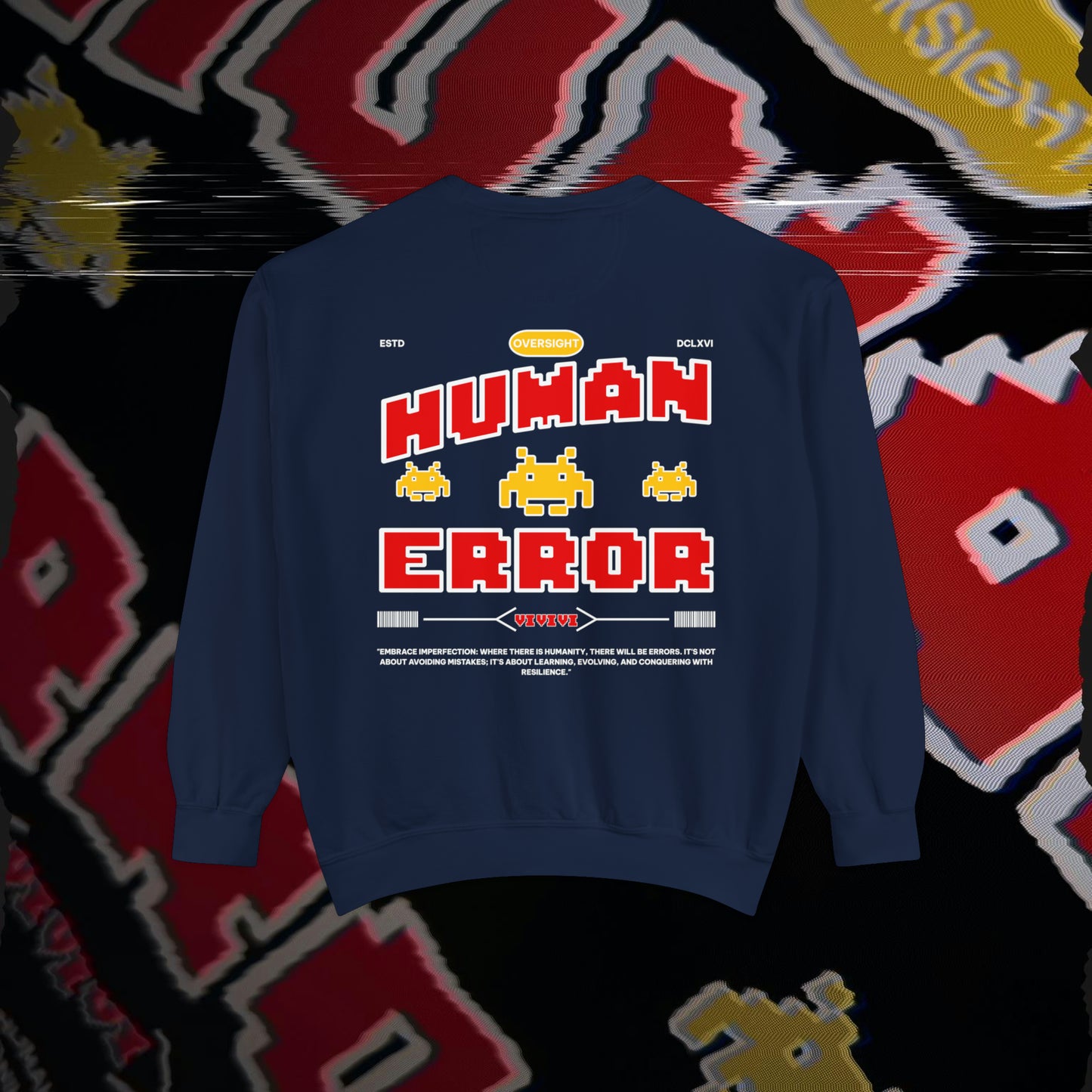Human Error - Navy - Crewneck