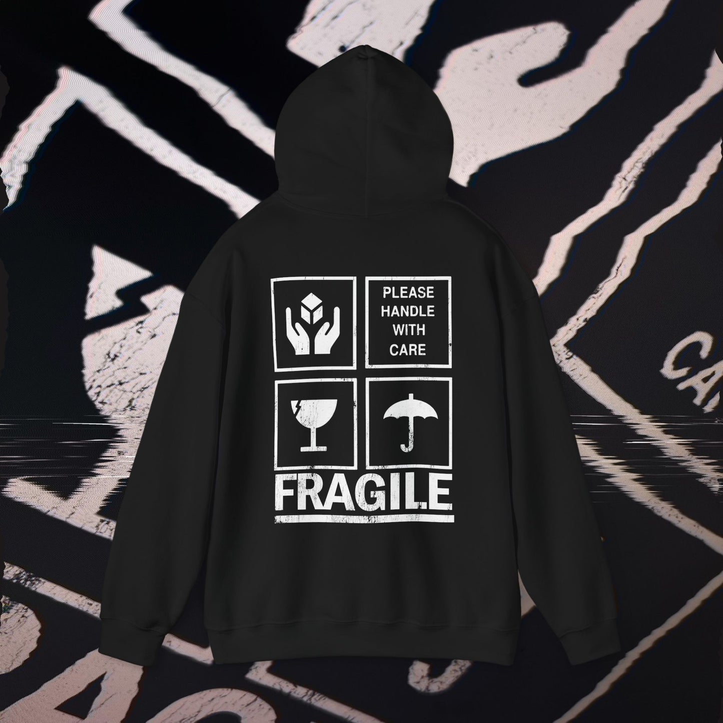 Fragile - Black - Hoodie