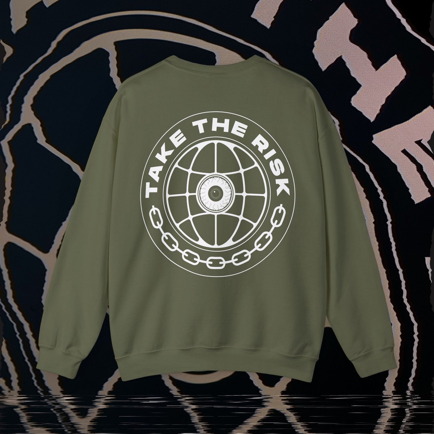 Take The Risk - Military Green - Crewneck