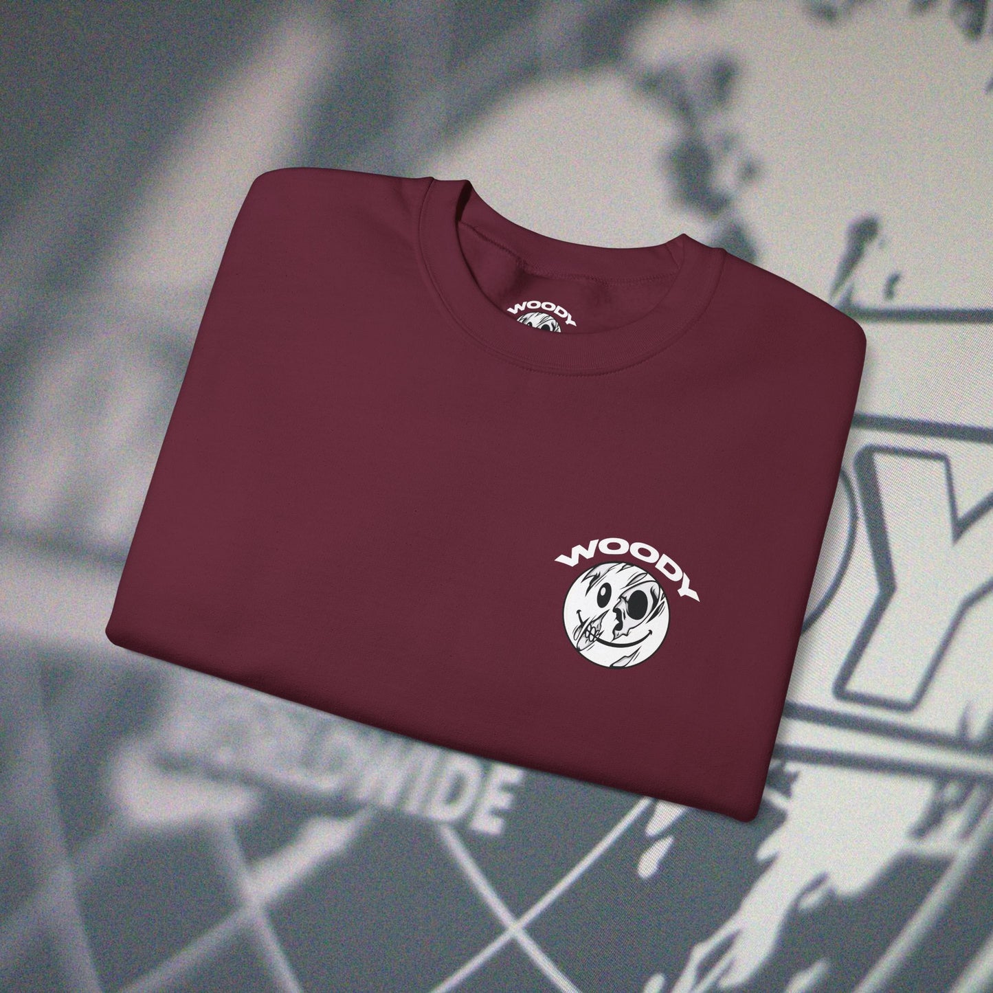 Woody Worldwide - Maroon - Crewneck