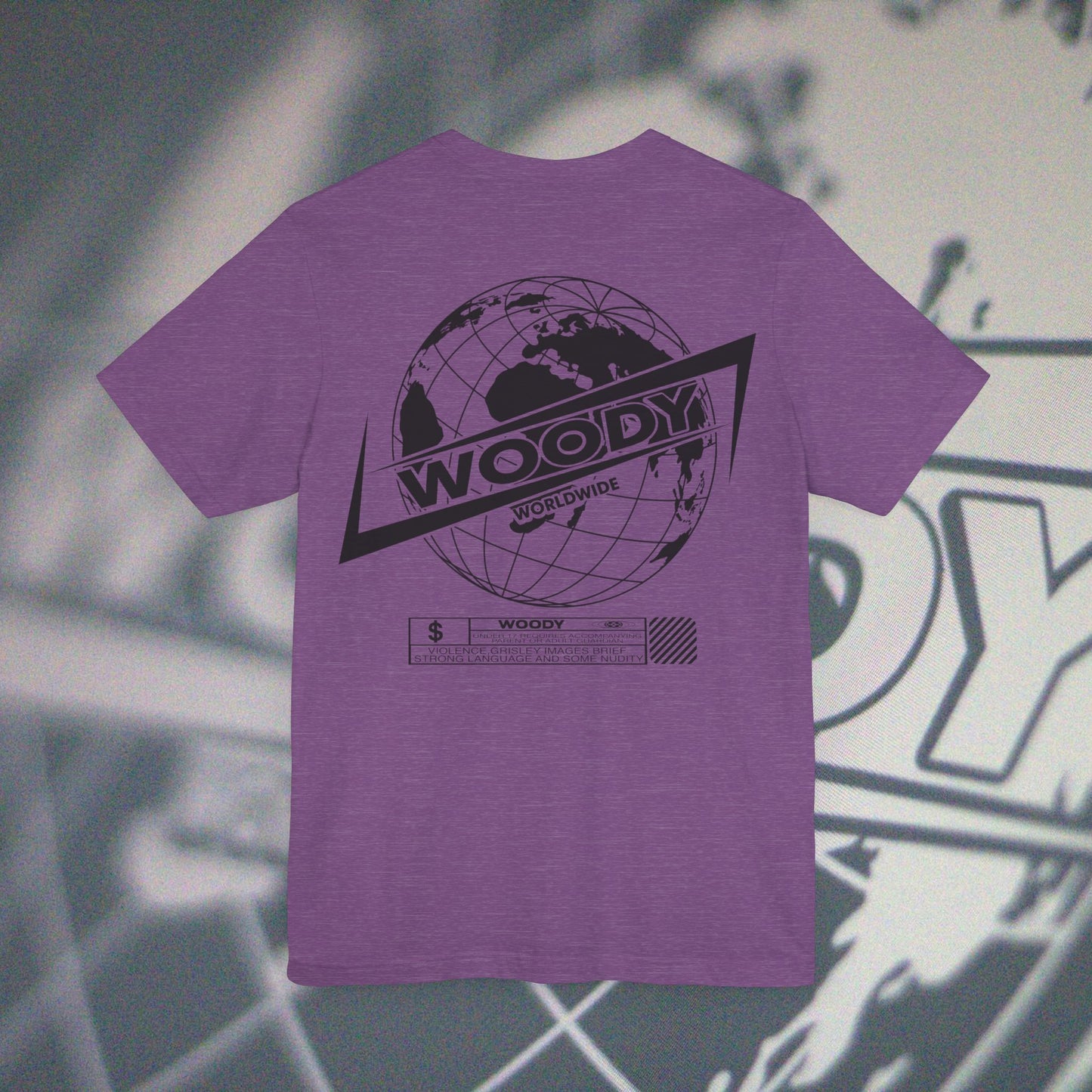 Woody Worldwide - Heather Purple - T-Shirt