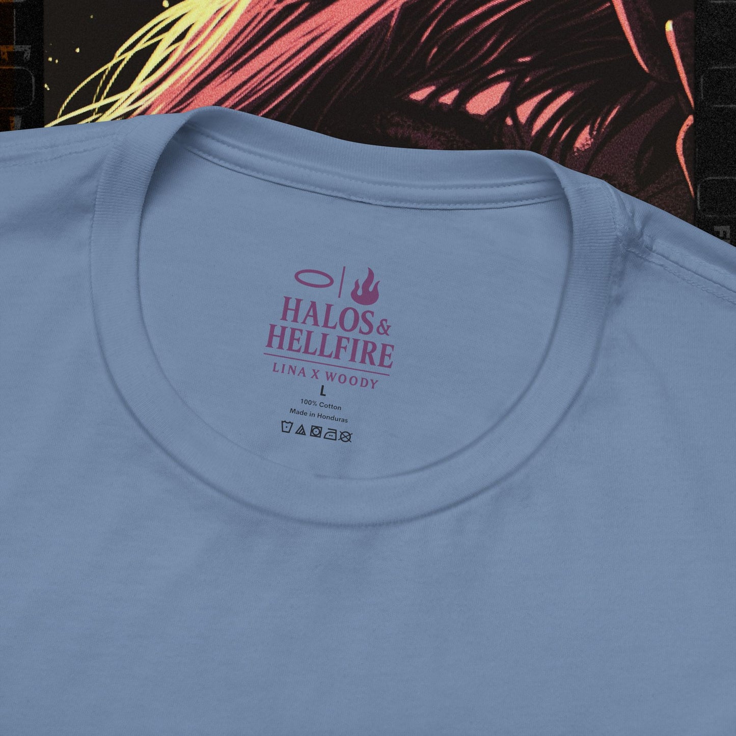 Fallen and Misunderstood - Steel Blue - T-Shirt | Halos and Hellfire