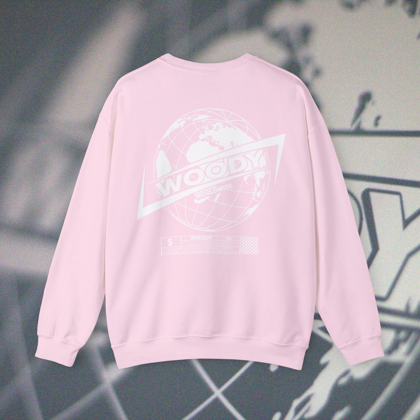 Woody Worldwide - Light Pink - Crewneck