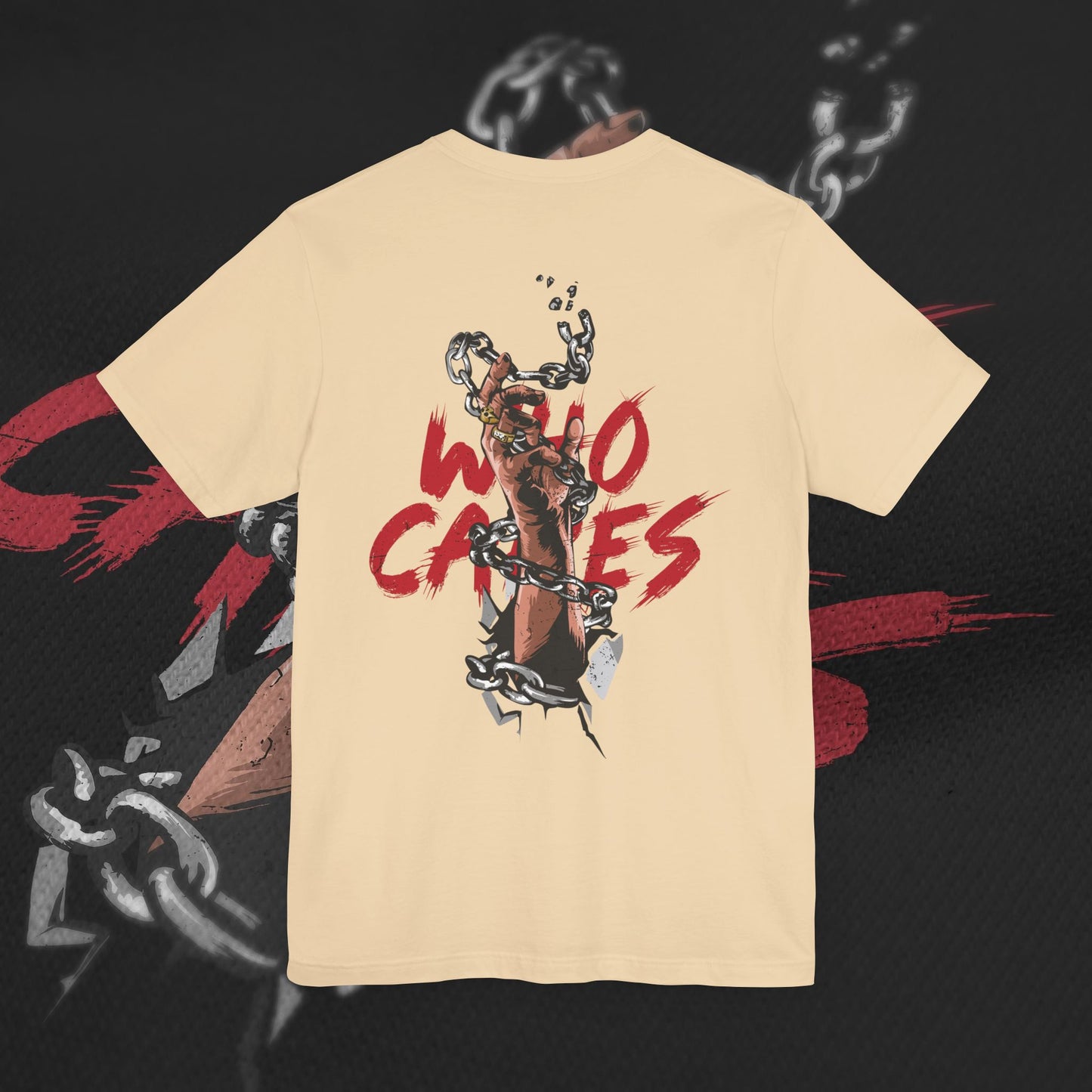 Who Cares - Soft Cream - T-Shirt