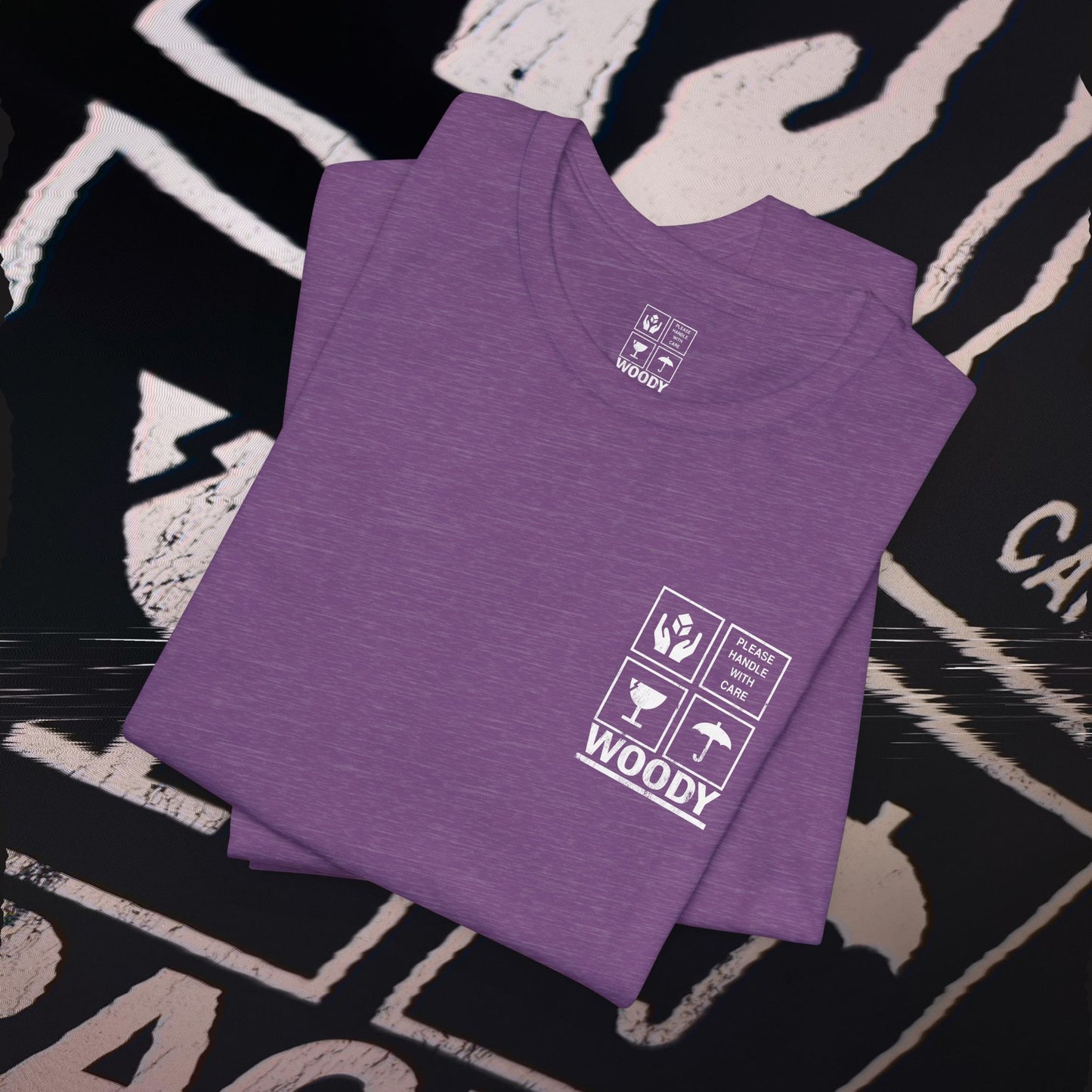 Fragile - Heather Purple - T-Shirt