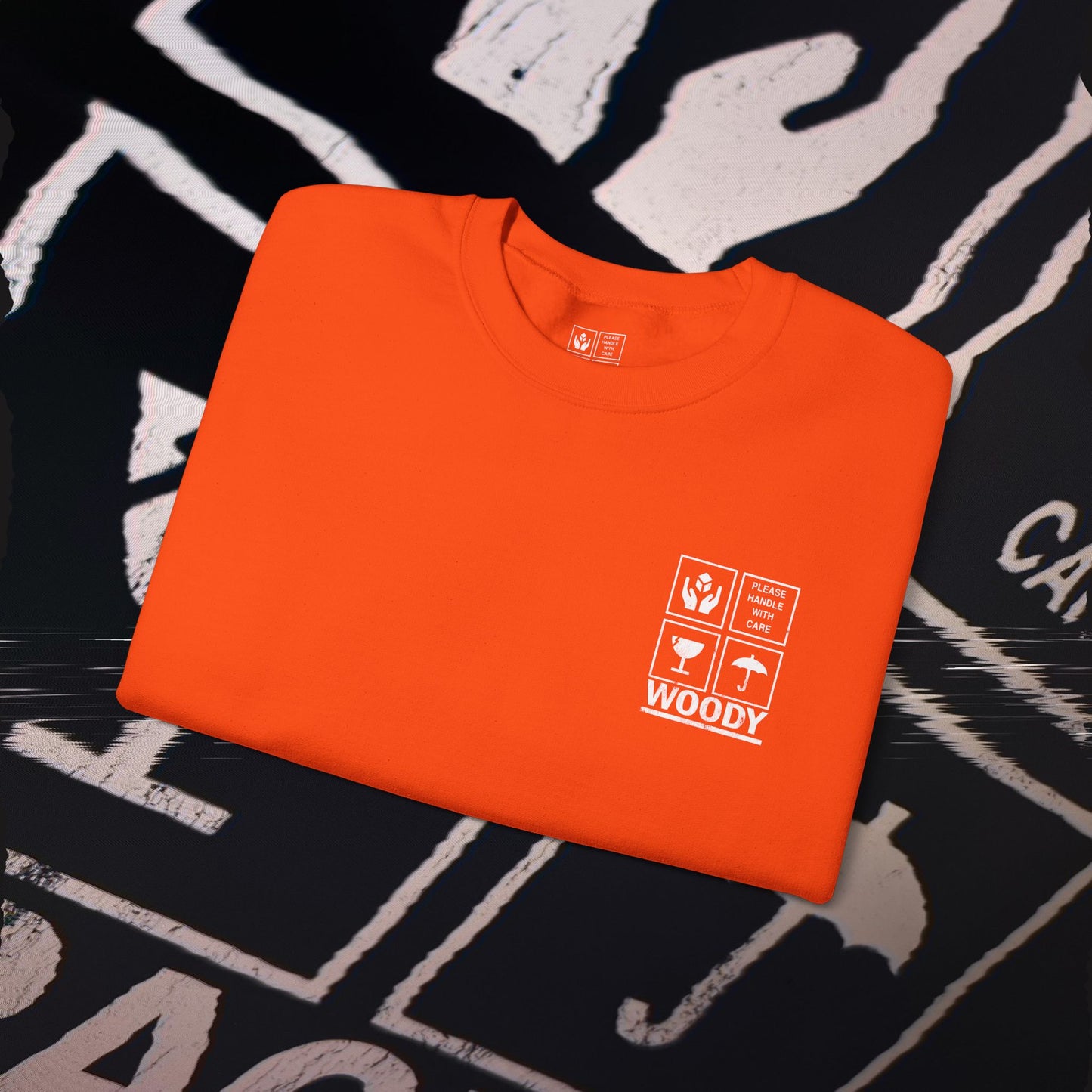 Fragile - Orange - Crewneck