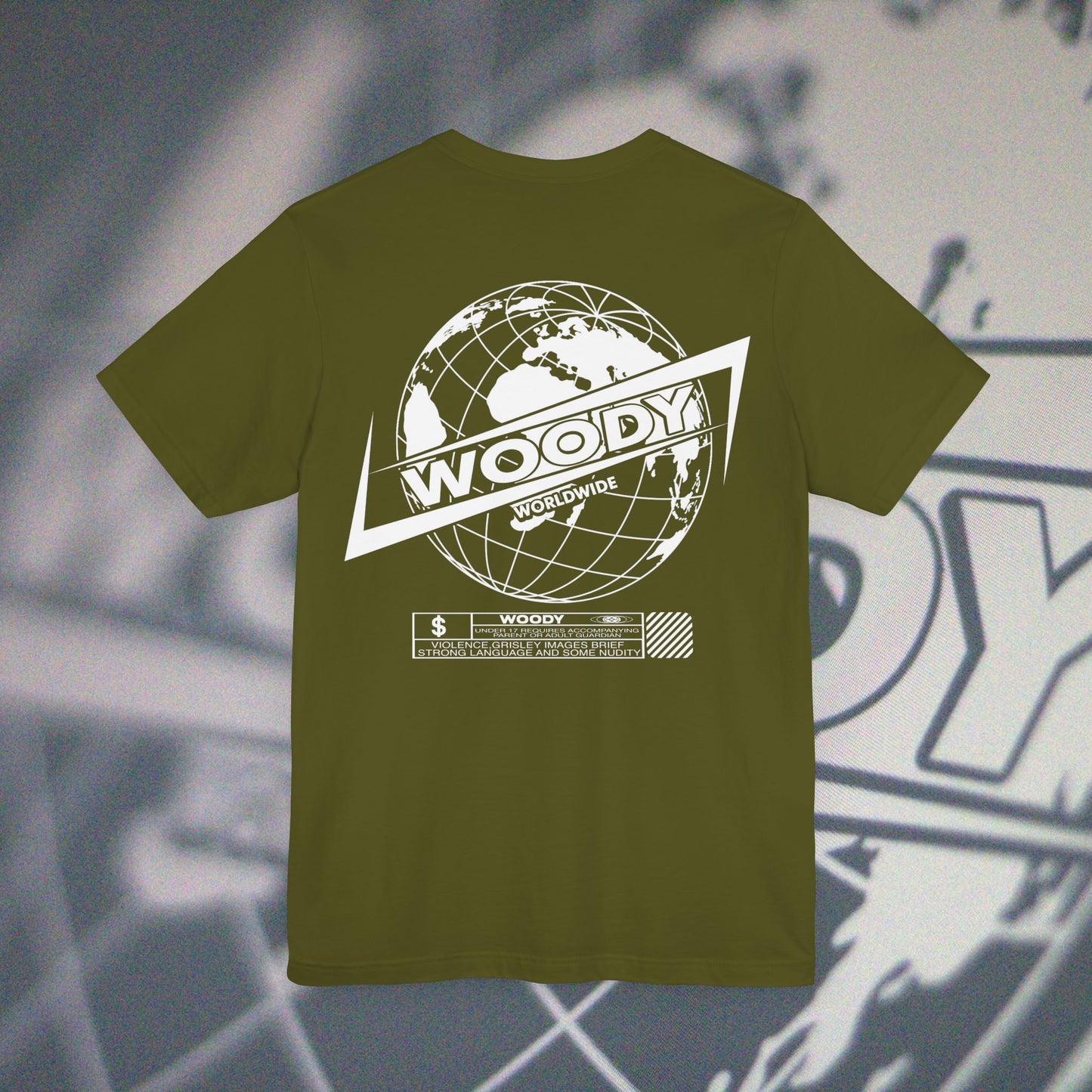 Woody Worldwide - Olive - T-Shirt