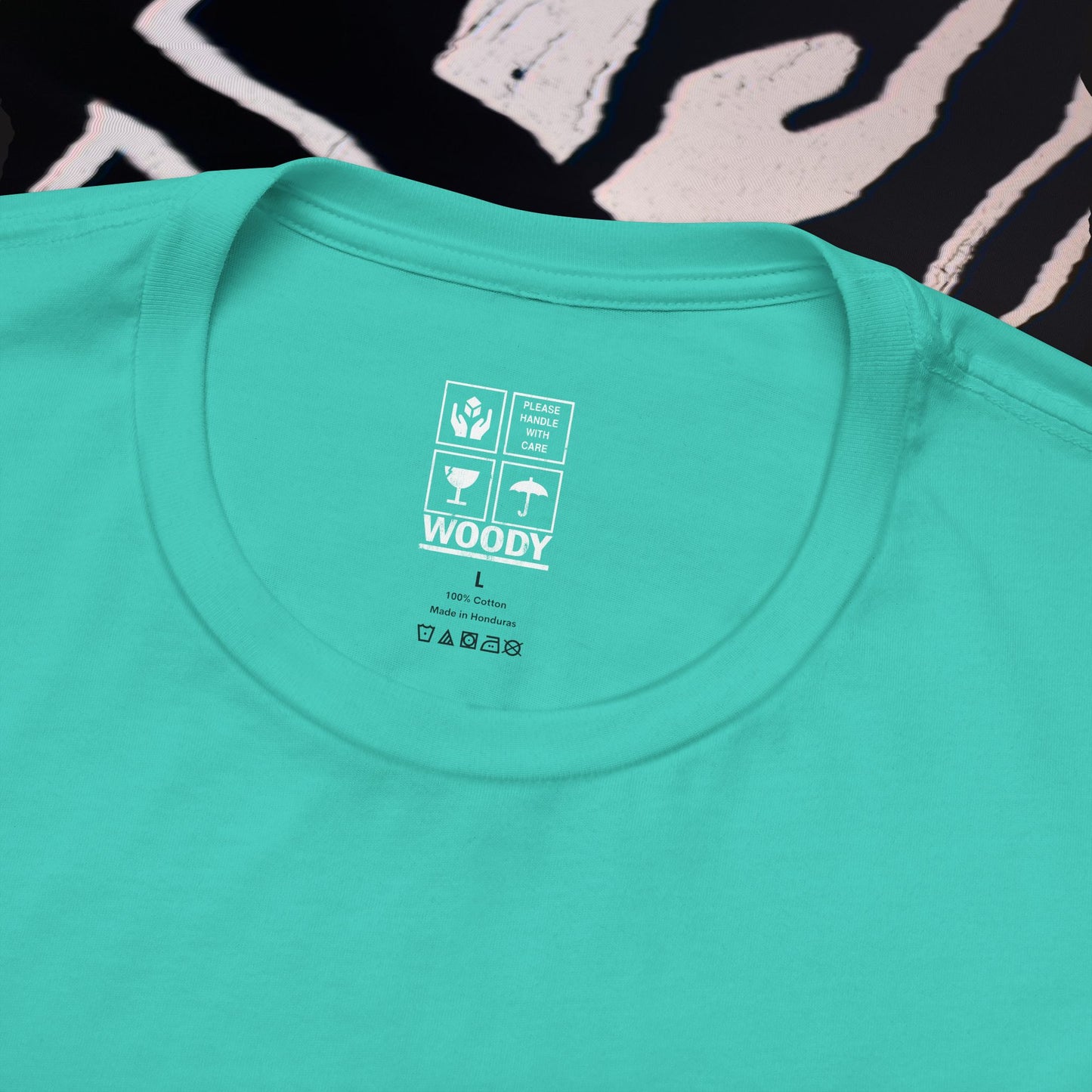 Fragile - Teal - T-Shirt