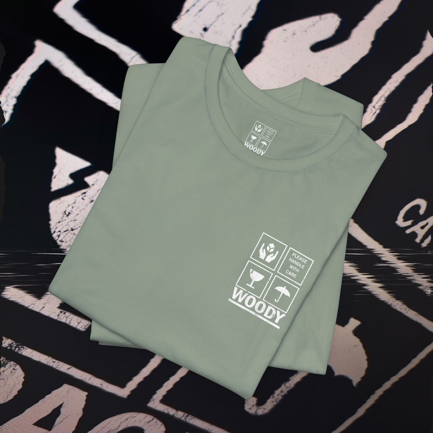Fragile - Sage - T-Shirt