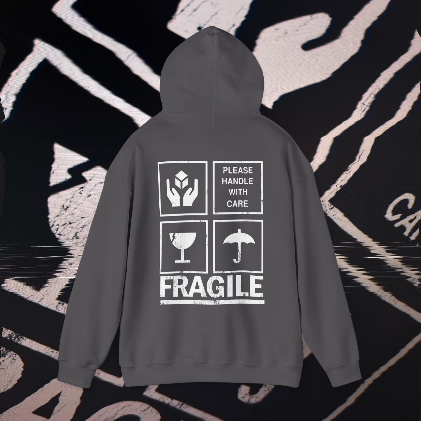 Fragile - Charcoal - Hoodie