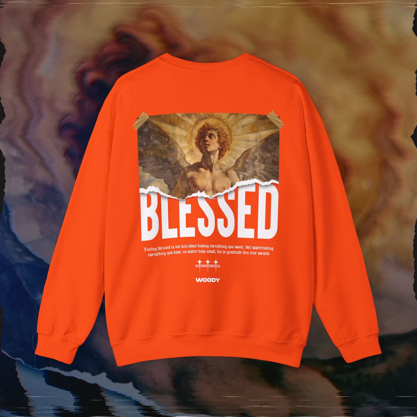 Blessed - Orange - Crewneck