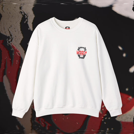Bite Back - White - Crewneck