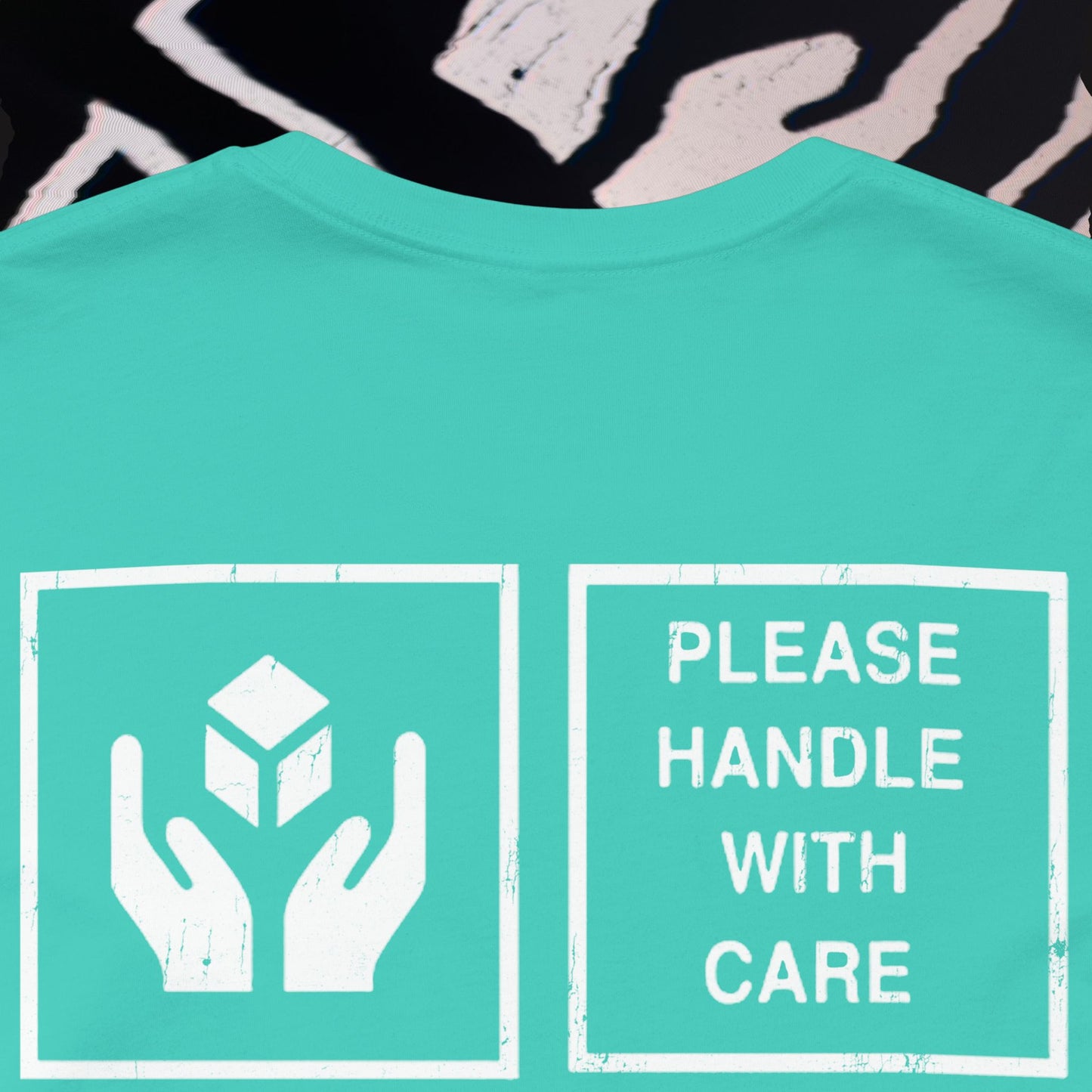Fragile - Teal - T-Shirt