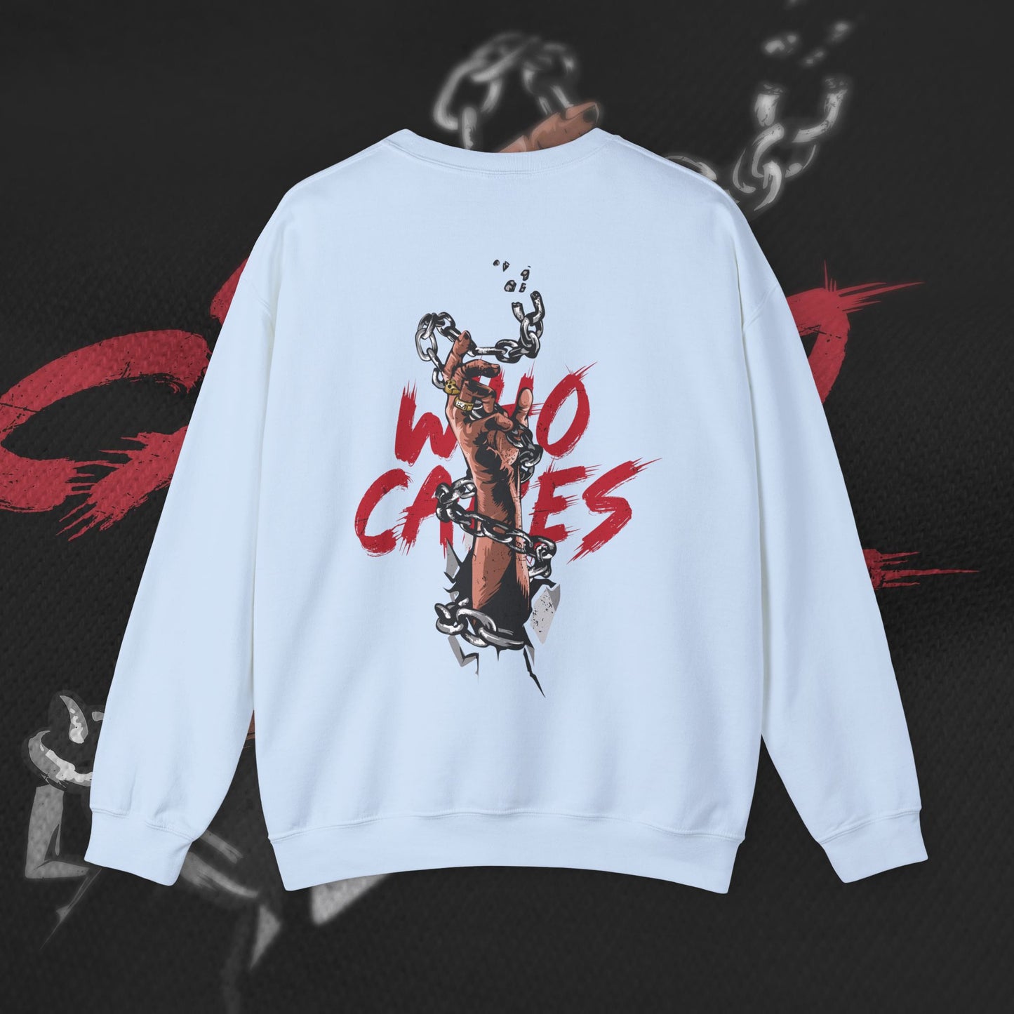 Who Cares - Light Blue - Crewneck