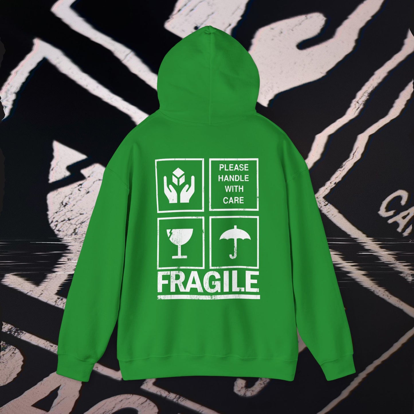 Fragile - Green - Hoodie