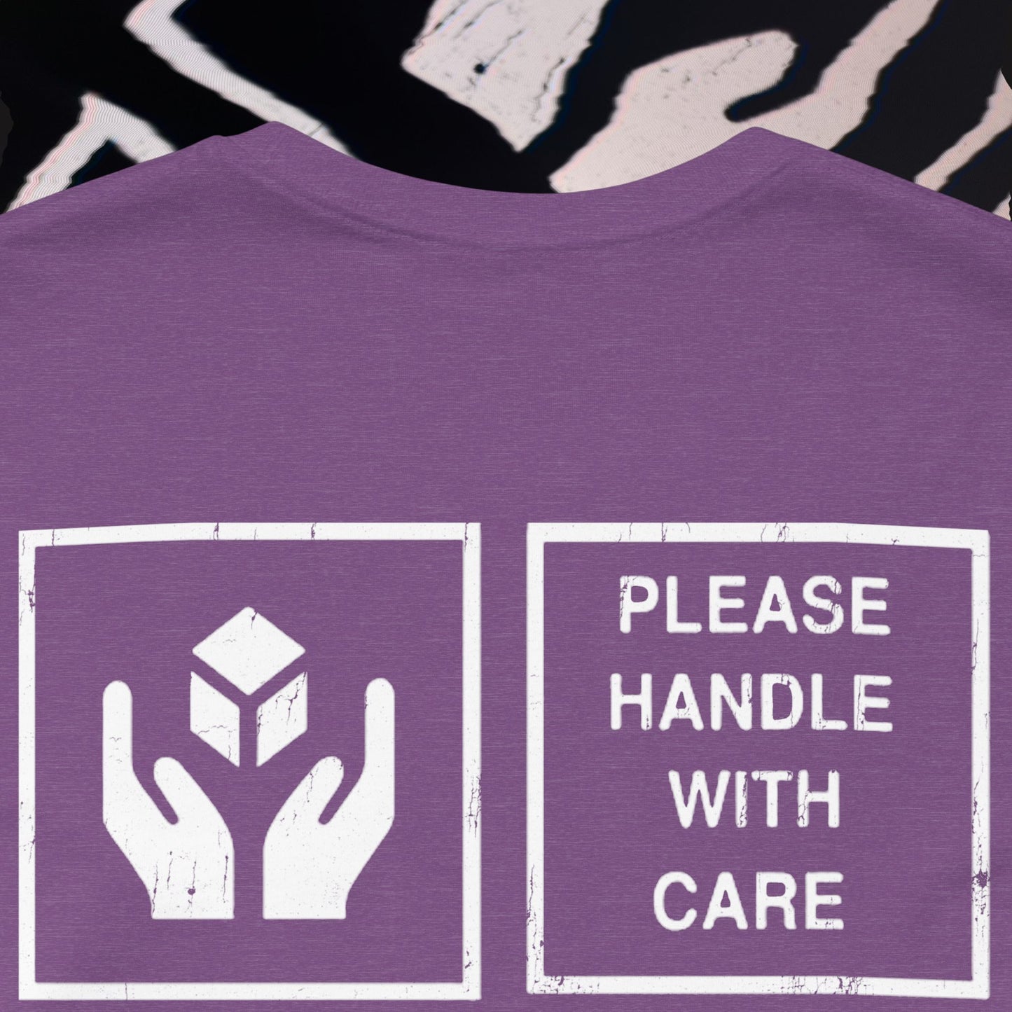 Fragile - Heather Purple - T-Shirt