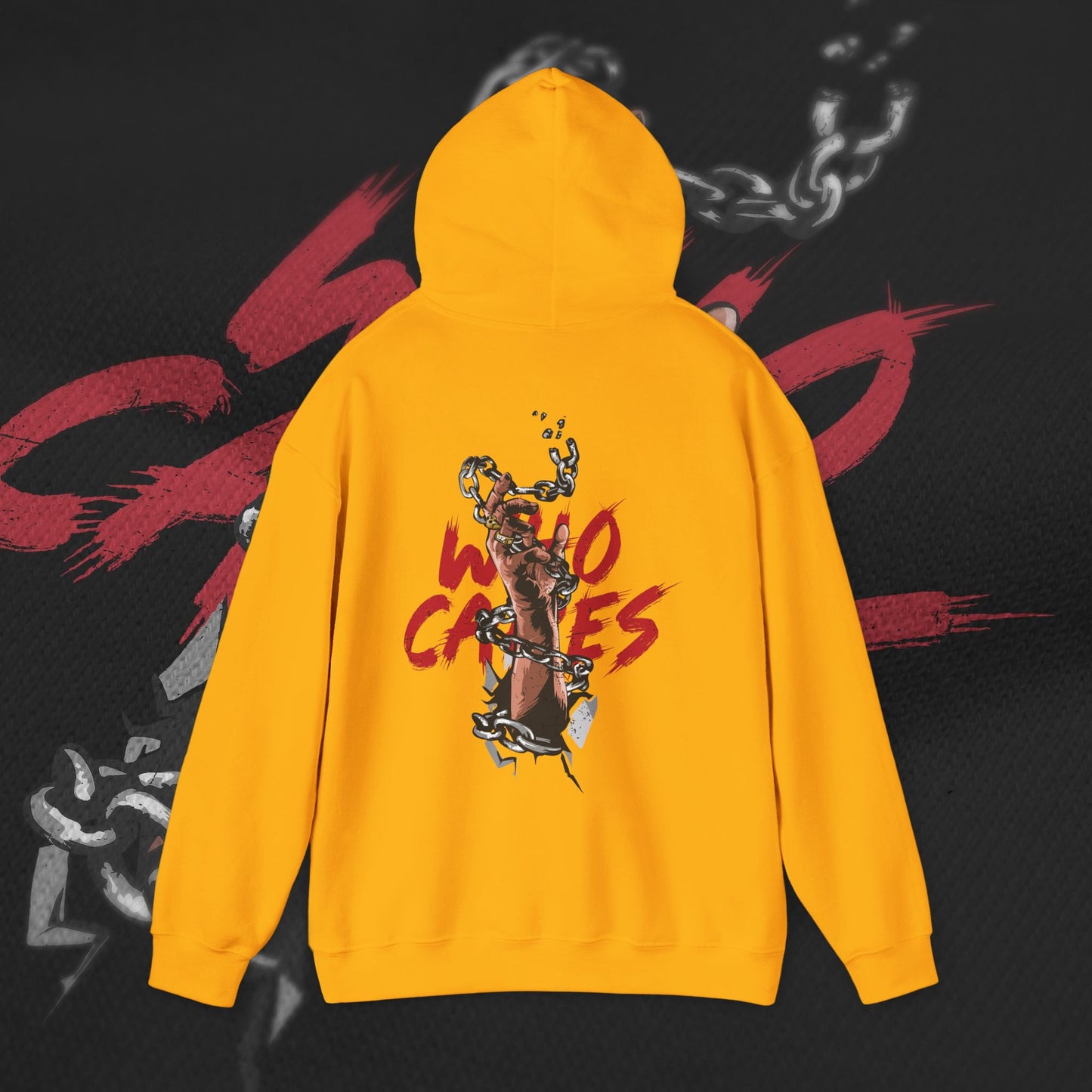 Who Cares - Gold - Hoodie
