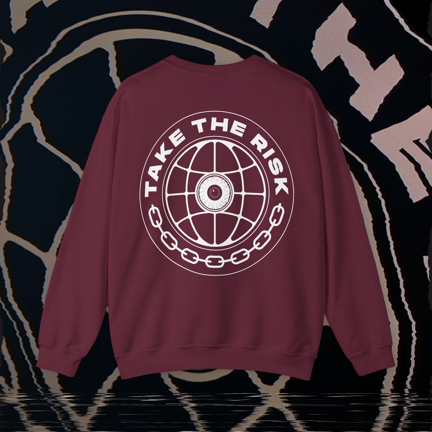 Take The Risk - Maroon - Crewneck