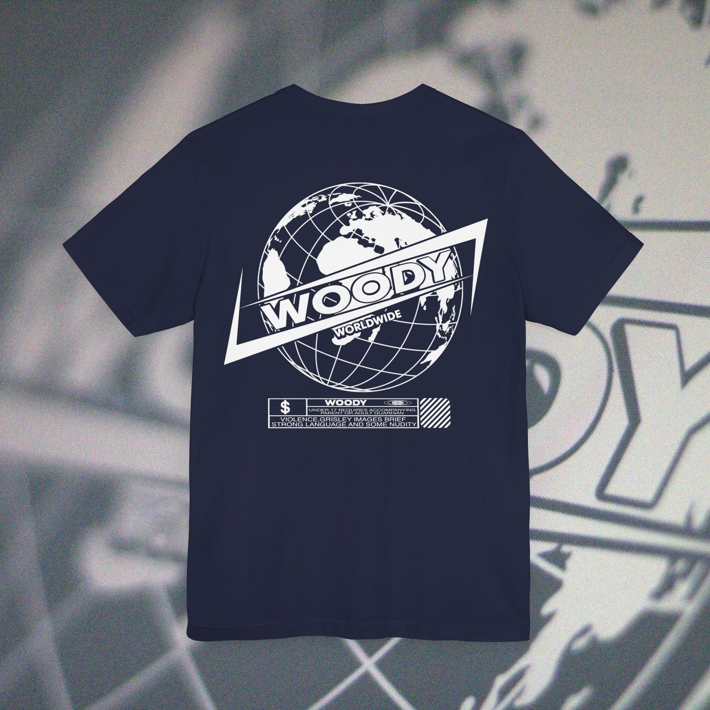 Woody Worldwide - Navy - T-Shirt
